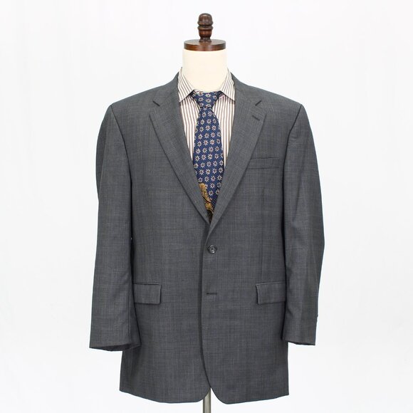 Ralph Lauren 46L Gray Check 2-Button Sport Coat Blazer Jacket G615 - Picture 1 of 11